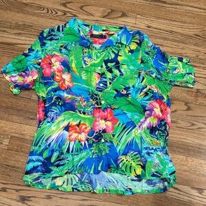 Polo Ralph Lauren Vibrant Tropical Hawaiian Shirt XL